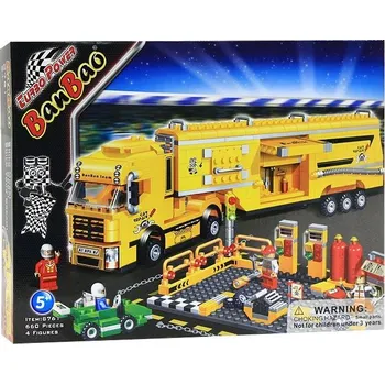 ostatní stavebnice BanBao stavebnice Turbo Power servisní nákldní vozidlo 660ks + 4figurky ToBees