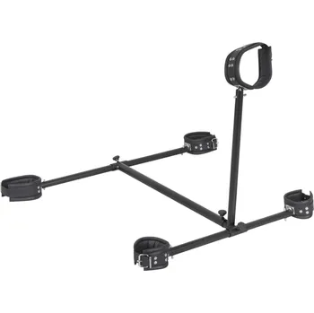 ZADO - nákrčník s pouty na zápěstí a nohy (černý)