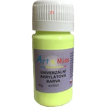 Vodová barva Svítící univerzální barva 40g