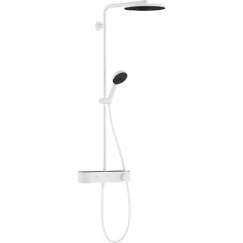 Vodovodní baterie Hansgrohe Pulsify S Showerpipe 260 1jet EcoSmart se ShowerTablet Select 400, matná bílá 24221700