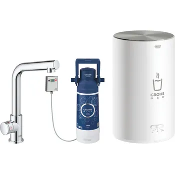 Vodovodní baterie GROHE GROHE Red Mono - Výpusť ve tvaru písmene C, velikost M, Chrom 30339001