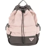 Himawari lehký stahovací batoh MimaWay Růžovo-šedý 12L
