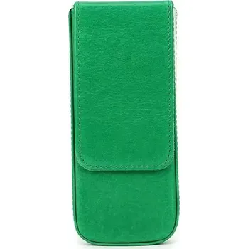 Diář Contacts® kožené pouzdro na tři propisky Zelené