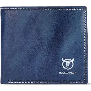 Peněženka Bullcaptain elegantní kožená peněženka Marcien Modrá
