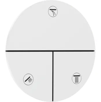 Hansgrohe ShowerSelect Comfort S Ventil pod omítku pro 3 spotřebiče, matná bílá 15558700