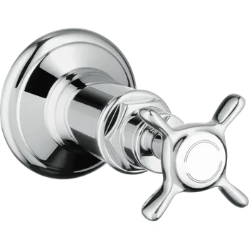 Vodovodní baterie AXOR Montreux Uzavírací ventil s podomítkovou instalací, s rukojetí ve tvaru kříže, chrom 16871000