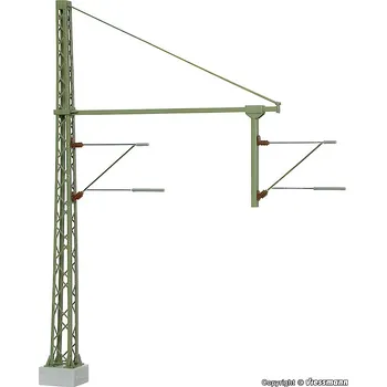 Modelová železnice VIESSMANN 4160 H0 Trakční vedení - stožár 151mm s trubkovým výložníkem 117mm VI41600