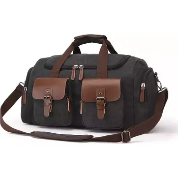 Cestovní taška Canvasio cestovní plátěná taška Cerullo Černá 33L