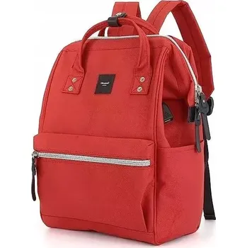 Městský batoh Himawari studentský batoh s USB Sorrel Červená 19L
