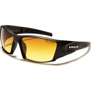 X-LOOP obdélníkové sluneční brýle HD+ Černé Matné