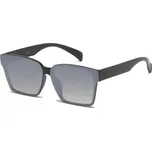 RECTANGLE USA Ploché zrcadlové Sluneční brýle Černé