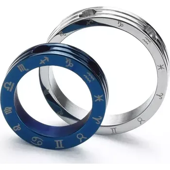 Přívěsek Ocelové přívěsky pro pár - Konstelace - modrý