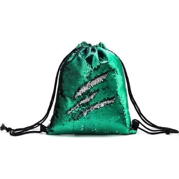 Školní sáček ArtOfPolo stahovací vak s flitry Zelený