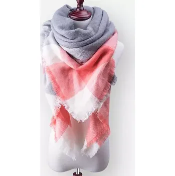 Šála Blanket Dámská šála pončo Silver 140 cm