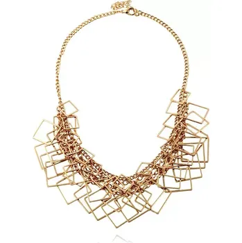 Náhrdelník Geometrický náhrdelník Rhombus Zlatý