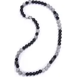 Náhrdelník z přírodních kamenů Lava a Howlit