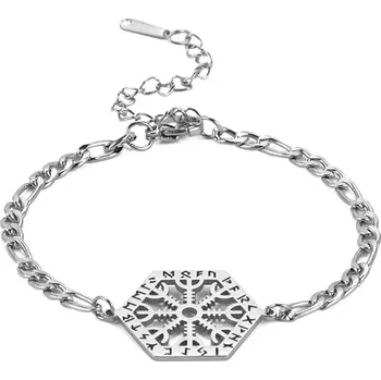 Náramek Náramek z chirurgické oceli Fegvísir Viking