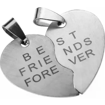 Přívěsek Sada přívěsků Best Friends Forever z oceli