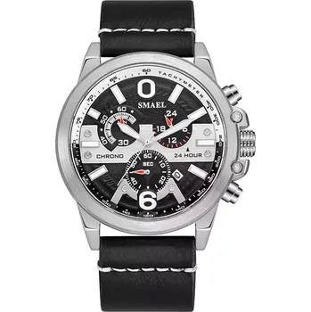 Hodinky Smael 9010 Pánské analogové hodinky Černé