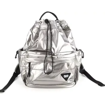 Městský batoh Himawari lesklý stahovací batoh MimaWay Šedý 8L