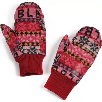 Rukavice Dámské palčáky rukavice s písmeny a hvězdy