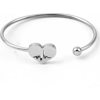 Náramek Náramek z chirurgické oceli Heart Beat