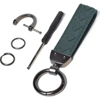 Dárkový set Klíčenka + kroužky a karabiny - Zelená
