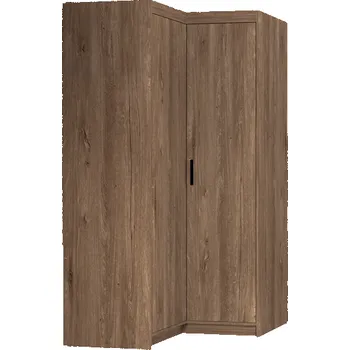 Šatní skříň Rohová skříň Elena 2D dub lefkas, 98 x 98 cm