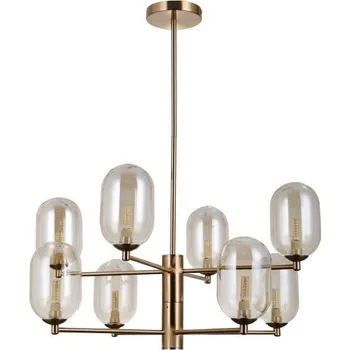 ITALUX PND-4215-8-HBR Perano závěsné svítidlo 8xG9 D620mm starožitná bronzová, jantarová