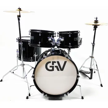Bicí sada GRV Junior dětská bicí souprava (černá)