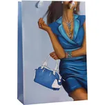 Designová dárková taška, 22,5 x 33,5 x 10cm, balení 12ks