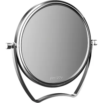 Zrcadlo Emco Cosmetic mirrors Pure - Stojící kulaté cestovní zrcadlo, Ø 139 mm, 5 násobné zvětšování, chrom 109400125