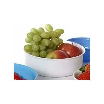 Miska na müsli, polévku, plast, 17 cm, bílá, nerozbitná, 1 l