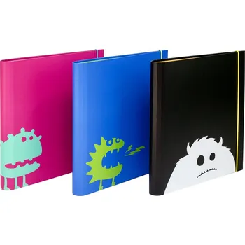 Kroužkový pořadač Pukka Pad A4 s gumou, růžový