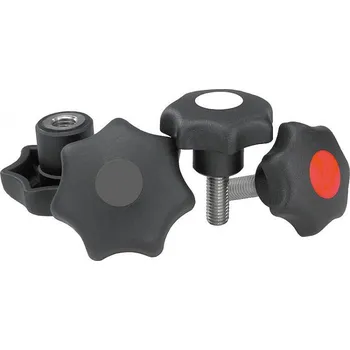 Hvězdicové ovládací matice a šrouby podle DIN 6336 ocelové části nerezové 06212-4085X50