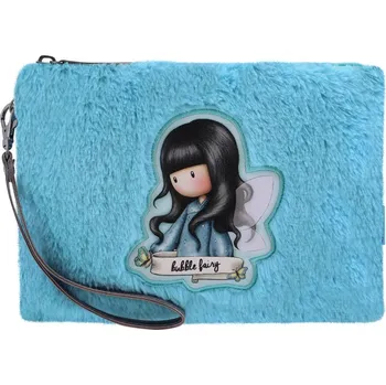 Kosmetické pouzdro Santoro London na zip, chlupaté - Bubble Fairy, 23 x 16 x 2.4cm