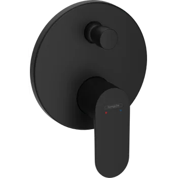 Vodovodní baterie Hansgrohe Rebris S - Páková vanová baterie pod omítku, matná černá 72466670