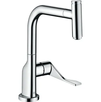 Vodovodní baterie AXOR Citterio Páková kuchyňská baterie 230 s vytahovacím výtokem EcoSmart, chrom 39864000
