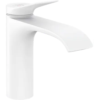 Vodovodní baterie Hansgrohe Vivenis Páková umyvadlová baterie 110 CoolStart bez odtokové soupravy, matná bílá 75024700