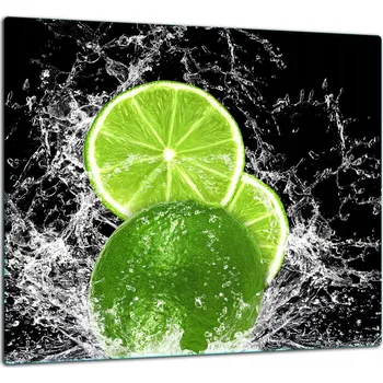 Kuchyňské prkénko SKLENĚNÁ OCHRANNÁ DESKA / PANEL S LEPIDLEM 65x60 OVOCE 7v1