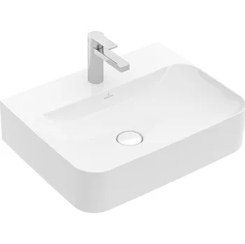 Umyvadlo Villeroy & Boch Finion - Umyvadlo 600x470 mm bez přepadu, alpská bílá CeramicPlus 416861R1
