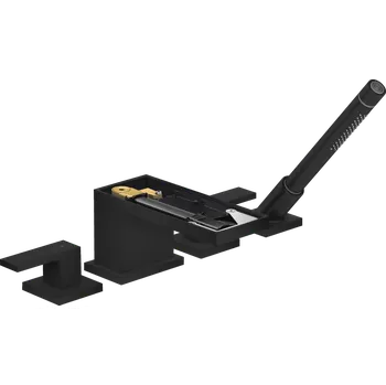 Vodovodní baterie AXOR MyEdition 4-otvorová baterie na okraj vany bez destičky, matná černá 47432670