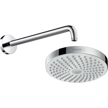 Sprchová hlavice Hansgrohe Croma Select S - Hlavová sprcha 180 2jet se sprchovým ramenem 389 mm, bílá/chrom 26522400 + 27413000