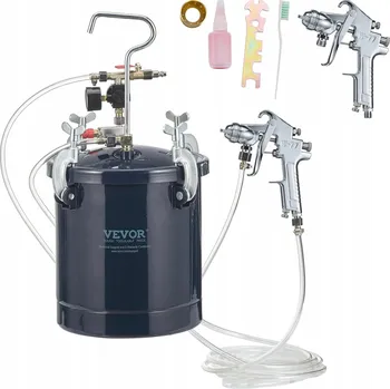 Stříkací pistole Malířský agregát Vevor 10 l 4,1 bar se 2 stříkacími pistolemi