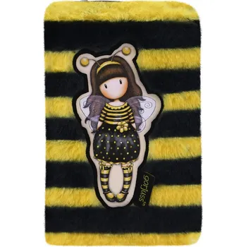 Módní doplněk Peněženka na zip Santoro London, chlupatá - Bee-Loved. Rozměry: 10 x 16.5 x 2.5cm