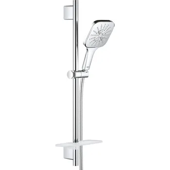 GROHE Rainshower SmartActive 130 Cube - Sprchový set s tyčí, 3 proudy, Chrom 26585000