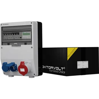 Rozvaděč Stavební rozvaděč s elektroměrem 3F TD-S/FI 32A 2x230V Doktorvolt 9672