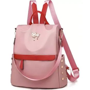 Městský batoh Crossbody batůžek s popruhem CAT PINK