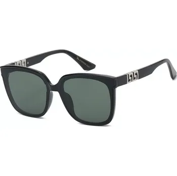 Sluneční brýle VG Luxury dámské ovální Sluneční brýle Zelené-stříbrné