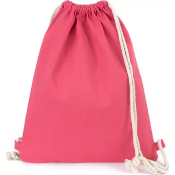 Školní sáček Plátěný stahovací vak Hipster Korálový